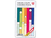 サクラクレパス クーピー色鉛筆 12色(スタンダード) PFY12