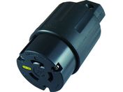 アメリカン電機/引掛形 ナイロンコネクタボディ 接地2P30A250V/3324N-L6