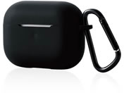 エレコム/AirPods Pro用カラビナ付きシリコンケース/AVA-AP2SCBK