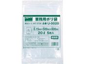 TRUSCO/業務用ポリ袋0.15×20L 5枚入/U-0020