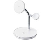 エレコム/ワイヤレス充電器 Qi2 対応 3in1 ホワイト/W-MS08WH