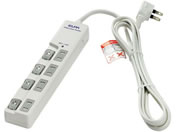 朝日電器/スイッチ付タップ/WLS-LU4200RS
