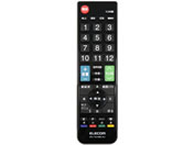 エレコム 12メーカー対応マルチテレビリモコン Mサイズ ERC-TV01MBK-MU