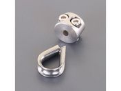 エスコ/ワイヤークランプ ステンレス製 3mm/EA638RA-15