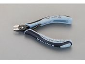 エスコ/精密用ニッパー ESDグリップ バネ付 125mm/EA535KG-12