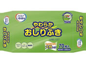 カミ商事/エルモアいちばん やわらかおしりふき 70枚