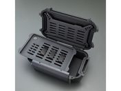 エスコ/防水ケース 226×136×75mm・内寸 黒/EA657MC-60B