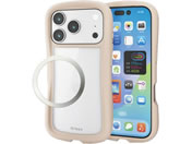 エレコム/iPhone17Pro ケース Grippy ベージュ/PM-A25CGRPFCBE