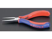 エスコ/精密用プライヤー グリップ付 平 145mm/EA537KR-11