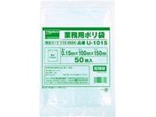 TRUSCO 0.15mm厚手ポリ袋 縦380×横260 透明 (50枚入)