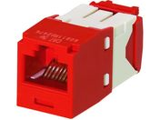 パンドウイット/カテゴリ5E RJ45モジュラージャック UTP TG 赤