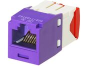パンドウイット/カテゴリ5E RJ45モジュラージャック UTP TG 紫