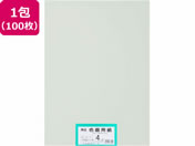 大王製紙/再生色画用紙 4ツ切 100枚 うすはいいろ