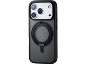 エレコム/iPhone17Pro ケース 磁力 スタンド 黒/PM-A25CMAGSTBK