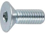 TRUSCO/六角穴付皿ボルト三価 白 全ネジ M4×12 25本入/B773-0412