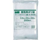 TRUSCO 小型ポリ袋 縦300×横200×t0.05 200枚入 透明