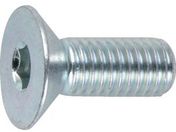 TRUSCO/六角穴付皿ボルト三価 白 全ネジ M8×15 11本入/B773-0815
