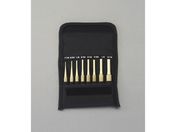 エスコ/ドライブピンポンチ 真鍮製 1.5〜8.0mm 8本組/EA572CG