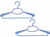 シンコハンガー F-fit形状安定シャツ用ハンガー スカイブルー 2本