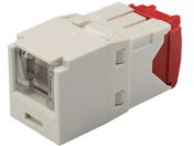 パンドウイット/カテゴリ5E シャッター付モジュラージャック オフホワイト