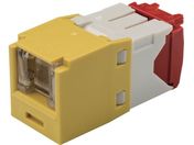 パンドウイット/カテゴリ5E シャッター付モジュラージャック 黄