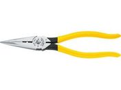 KLEIN/強力型ロングノーズプライヤー サイドカット 220mm 皮むき穴付/D203-8N