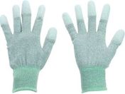 TRUSCO/銅繊維入ESD手袋 指先コートタイプ Mサイズ/ESD-GFTM