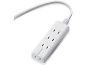 エレコム/電源タップ 磁石 4個口(内3ピン1) 1m/T-KM01-2410WH