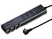 サンワサプライ/便利タップ 2P・3個口+USB3ポート・1m/TAP-B46BK