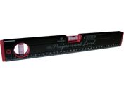 KOD/マグネット付 箱型アルミレベル(黒×赤)/RB-270M300MM