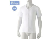 ケアファッション/半袖ワンタッチシャツ(2枚組)(紳士) ホワイト L