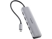 エレコム/Type-Cドッキングステーション 6-in-1 シルバー/DST-M060BPSV