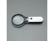 エスコ/ルーペ LEDライト付 ×3.0/×12.0 φ75mm/EA756MH-2