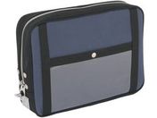 SANEI/帆布メール用ポーチ(L)馬蹄錠金具付 紺/PL-U-03