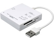 サンワサプライ/USB2.0 カードリーダー (ホワイト)/ADR-ML23WN