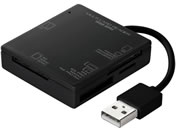 サンワサプライ/USB2.0 カードリーダー (ブラック)/ADR-ML15BKN