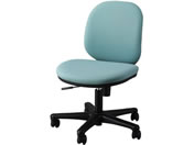 ライオン事務器/オフィスチェアー 布貼り 肘なし ブルー/LE-1200-BL