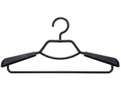 シンコハンガー F-FIT 形態安定シャツ用ハンガー ブラック 2本組
