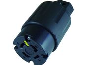 アメリカン電機/引掛形 ナイロンコネクタボディ 接地3P30A250V/4324N-L15