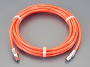 エスコ/ウレタンホース(プラグ付 5.0/8.0mm×5m/EA125CH-105