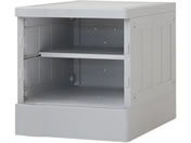 Netforce/プラスチックロッカーM 1人用 オープン グレー