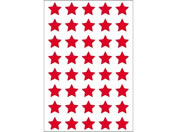 オキナ/パリオシール 星(型抜タイプ) 赤 40片×5枚/PS841