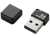 エレコム/USBメモリ キャップ付 64GB/MF-SU2B64GBK