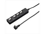 ヤザワ/節電タップ 雷ガード付 4個口 1m ブラック/H8KS441BK