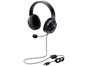 エレコム/ヘッドセット 両耳 有線 オーバーヘッド USB/HS-HP30UBK