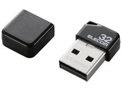 エレコム/USBメモリ 小型 32GB キャップ付/MF-SU2B32GBK
