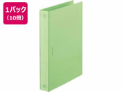 G)ライオン事務器/フラットファイル A4タテ (特厚とじタイプ) 緑 10冊