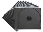 サンワサプライ/Blu-ray・DVD・CDケース ブラック 10枚セット