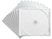 サンワサプライ/Blu-ray・DVD・CDケース ホワイト 10枚セット