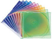 サンワサプライ/Blu-ray・DVD・CDケース スリムタイプ ミックス 10枚セット